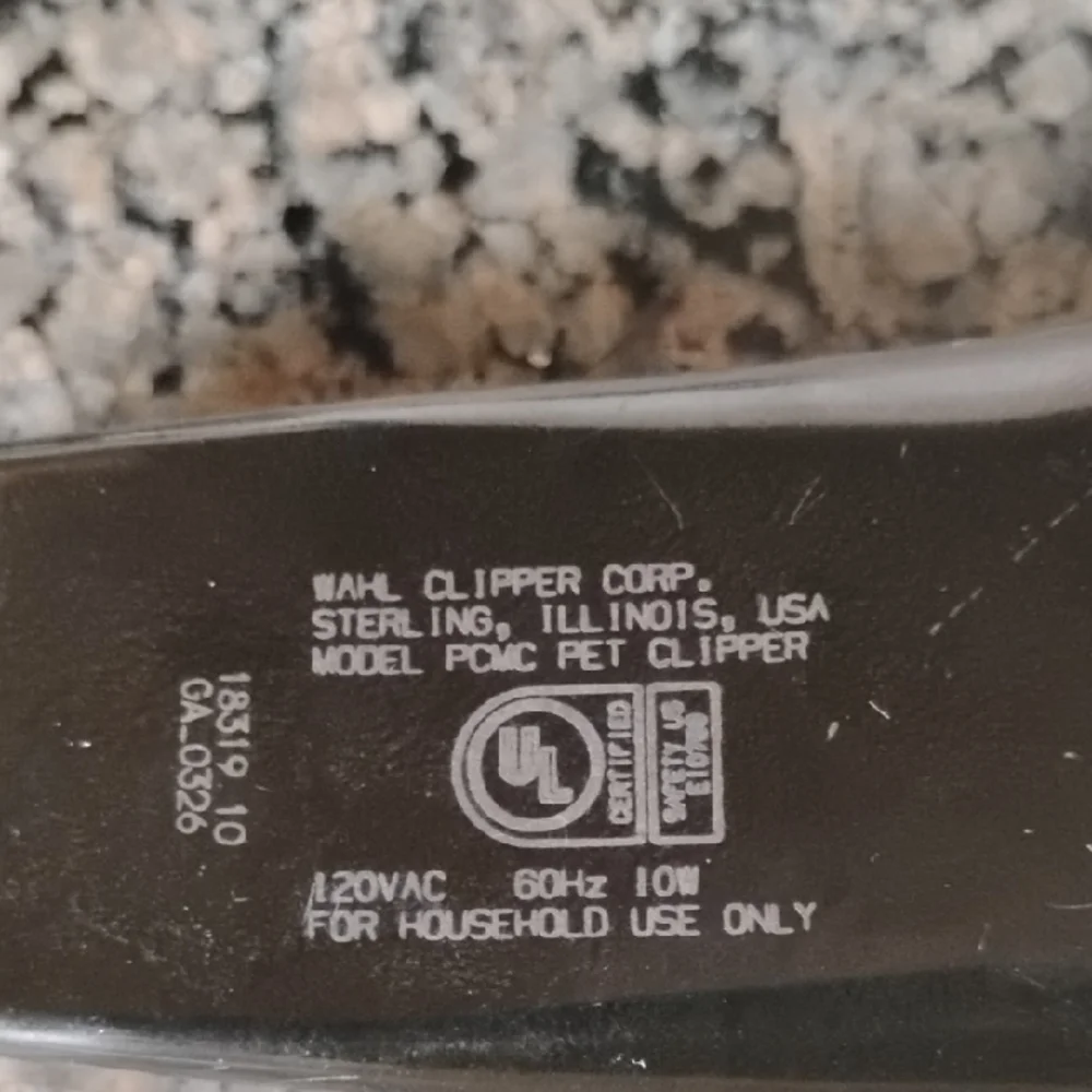 Wahl Adjustable Pet Black Hair Clipper